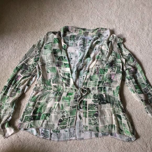 Lola & Sophie Tile Print Drawstring Jacket - Picture 5 of 10
